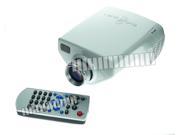 Portable Projector Small Light Multi Input HDMI VGA Micro SD TF Card USB AV EF TV Coaxial Input 1.67M Full Color 1080P 1920x1080 Ready 200 1 Contrast Ratio