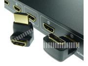 90 Degree 270 Degree Turn Right Angled Gold Plated HDMI Male to Female Connector Adapter Converter