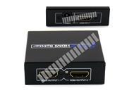 HDMI 1.4 1 in 2 out Splitter Box 1080P 3D HDCP UK Plug Compliant 19 Pin Full HD Compatible with HDMI 1.3 Female to Female HDMI Hub Extender Connector 1x2 Switch