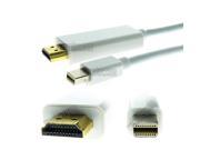 3M 10Ft Mini Displayport Thunderbolt to HDMI Long Cable Adapter Converter for Apple Mac iMac Mac Mini Mac Pro Macbook Pro Macbook Air Lenovo ThinkPad X1 Dell XP