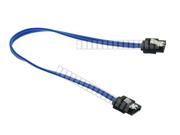 35cm 14in Blue SATA 3 Cable 7 Pin Female to Female SATA Data Cable with Clip Locking Hard Drive HDD Connector Extension Adapter