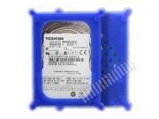 2.5 SATA IDE Hard Drive HDD Silica Case Blue Anti Shock Protective Case Plastic