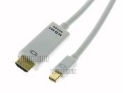 1.8M 6F 4K 3D Mini DP Thunderbolt Male to HDMI Male Long Adapter Cable Mini DisplayPort Converter for MacBook Pro Air Mini iMac to HDMI Display Ultra HD OEM