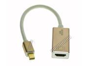 Short Adapter Cable Thunderbolt Mini Displayport Male to HDMI Female Converter Connector HDMI V1.4 Support 3D for Apple MacBook MacBook Pro MacBook Air to HDMI
