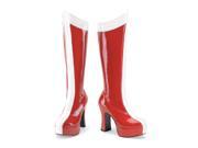 Red White Stretch Patent Exotica 305 Boots
