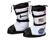 Jr. Astronaut Space Boots Costume Shoe Covers Child Black Medium