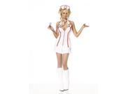 Nurse Head Zip Dress Adut Plus Size Costume