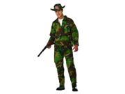 RG Costumes 85354 X Large Jungle Commando Costume Camo