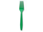 Emerald Green Green Forks plastic