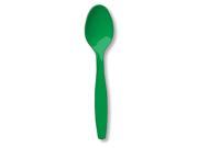 Emerald Green Green Spoons plastic