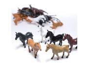Mini Plastic Horses Set of 8
