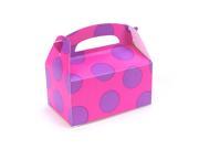 Pink with Purple Big Dots Empty Favor Boxes 4 count