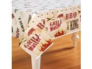 Grill Master BBQ Plastic Tablecover
