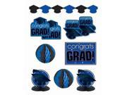 Congrats Grad Blue Graduation Decorating Kit