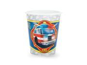 Fire Trucks 9 oz. Cups