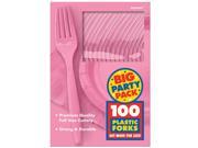New Pink Big Party Pack Forks