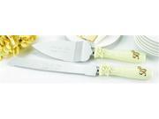 50th Pearl Rose Anniversary Personalized Serving Set