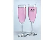Heart and Bow Tie Personalized Flutes