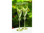 Jeweled 50th Anniversary Personalized Flutes