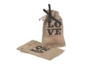 Love Burlap Favor Bag