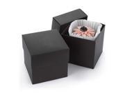 Two Piece Cup Cake Box Black