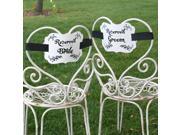 Reserved Chair Decorations Bride Groom
