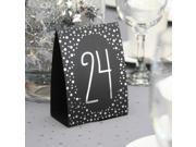 Polka Dot Table Number Tents