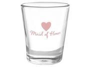 Heart Wedding Party Shot Glass Maid of Honor