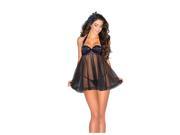 One Piece Satin and Lace Babydoll