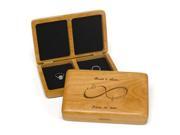 Infinity Wooden Ring Box Personalised