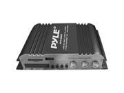 Pyle Pfa400u Mini 2 Ch Amplifier With Built in Mp3 Player 2 Channel 100 Watt