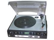 Pyle Plttb9u Turntable Mp3 Player With Usb Sd Card Input Am Fm Tuner