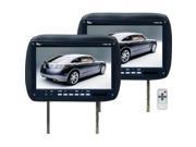 Tview T110plbk 11.2 Black Car Headrest Widescreen Lcd Monitors W Remotes