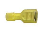 Xscorpion Fd250nfy Yellow Female Nylon Fully Insulated Q disconnects 10 12ga