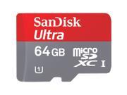 SanDisk Ultra 64 GB microSD Extended Capacity microSDXC 1 Card Class 10 UHS I 30 MBps Read