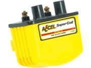 Accel 140408 Yellow Single Fire HEI Super Coils w Electronic Ignition 3 ohm for Harley Davidson by ACCEL