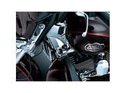 Kuryakyn 7228 Chrome Deluxe Neck Covers for Harley 09 13 Tri Glide Ultra Classic and 10 11 Street Glide Trikes by KURYAKYN