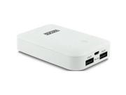 DYCONN PB5KW white XCharger 5000 MOBILE BACKUP CHARGER FOR PHONES AND TABLET