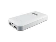 Dyconn PB10KW white XCharger 10000 MOBILE BACKUP CHARGER FOR PHONE AND TABLET