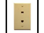 ICC ICC IC630E66IV WALL PLATE 2 VOICE 6P6C IVORY