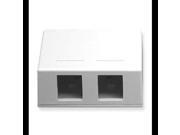ICC ICC SURFACE 2WH IC107SB2WH SURFACE BOX 2PT White