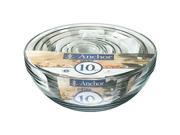 Anchor Hocking 82665L11 Clear Glass 10 Piece Mixing Bowl Set