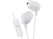 Jvc Hafr37w Marshmallow Inner Ear Earbuds With Microphone Remote White