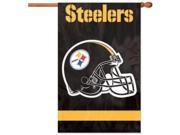 Party Animal AFST Steelers Applique Banner Flag
