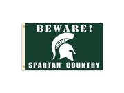 Michigan State Spartans 3 Ft. X 5 Ft. Flag W Grommets Country Collegiate College NCAA Licensed 35729
