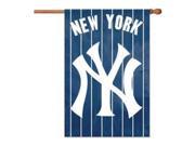 Party Animal AFNYY Yankees Applique Banner Flag Oversized 44 x 28 true 2 sided