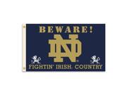 Notre Dame Fighting Irish 3 Ft. X 5 Ft. Flag W Grommets Country Collegiate College NCAA Licensed 35736