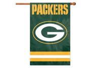 Party Animal AFGB Packers Applique Banner Flag Oversized 44x28 true 2 sided Nylon
