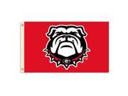Georgia Bulldogs 3 Ft. X 5 Ft. Flag W Grommets Collegiate College NCAA Licensed 35007
