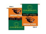 Oregon Oregon State 2 Sided 28 X 40 Banner W Pole Sleeve House Divided Collegiate College NCAA Licensed 96951